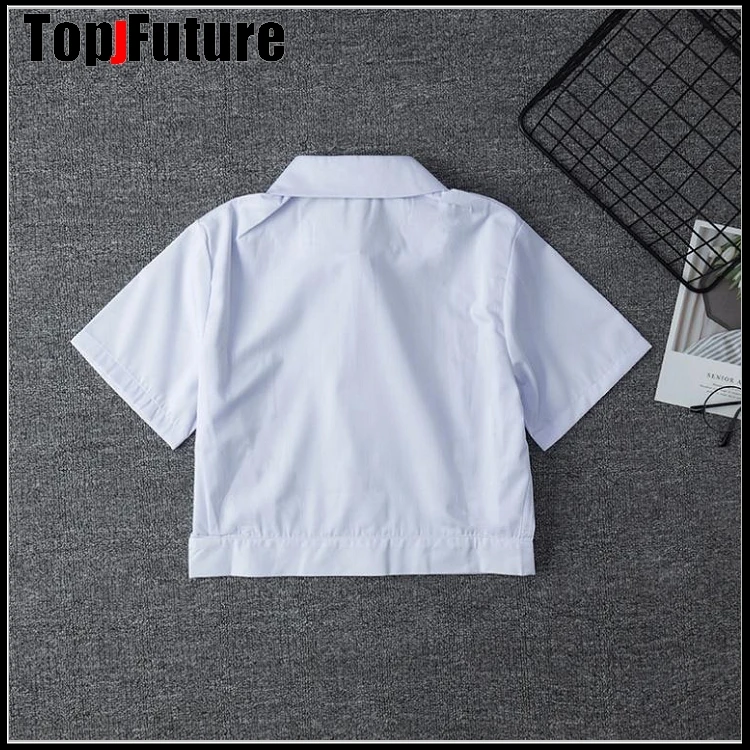 Joli uniforme japonais pour élèves filles, uniforme Jk, uniforme de lycée, chemise de marin à manches courtes