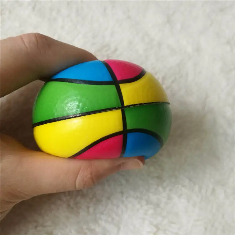 Boys & Girls Sponge Foam Basketball Hand Squeeze Toy Balls Anti Stress Relief Balls Baby Outdoor Sports Toys for Kids Children