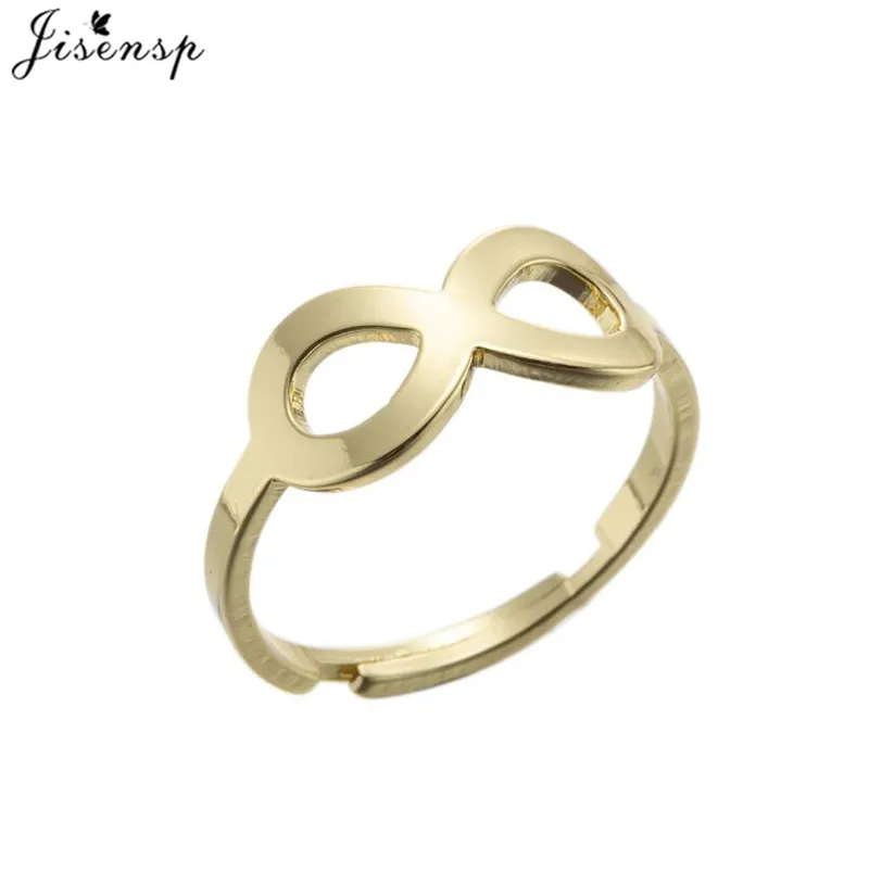 Romantic Eternity Infinity Couple Ring Stainless Steel Endless Love Symbol Engagement Rings for Women Jewelry Valentine\'s Day