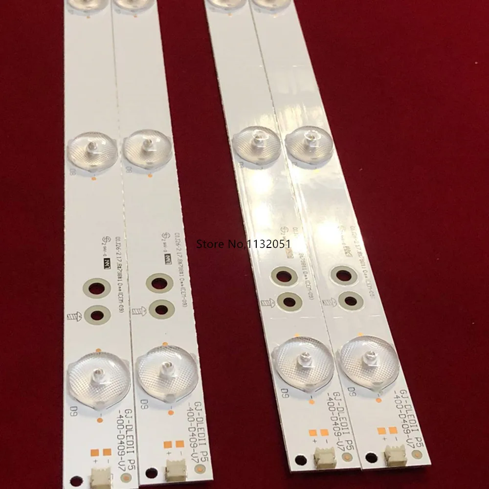 Strip LED untuk 40PFT5300 40PFT5655 40PFH4309 40PFH4009 40PFH4509 40PFH4101 40PFH5500 40PUH6400 40PFH5300 GJ-DLEDII P5-400-D409-V7