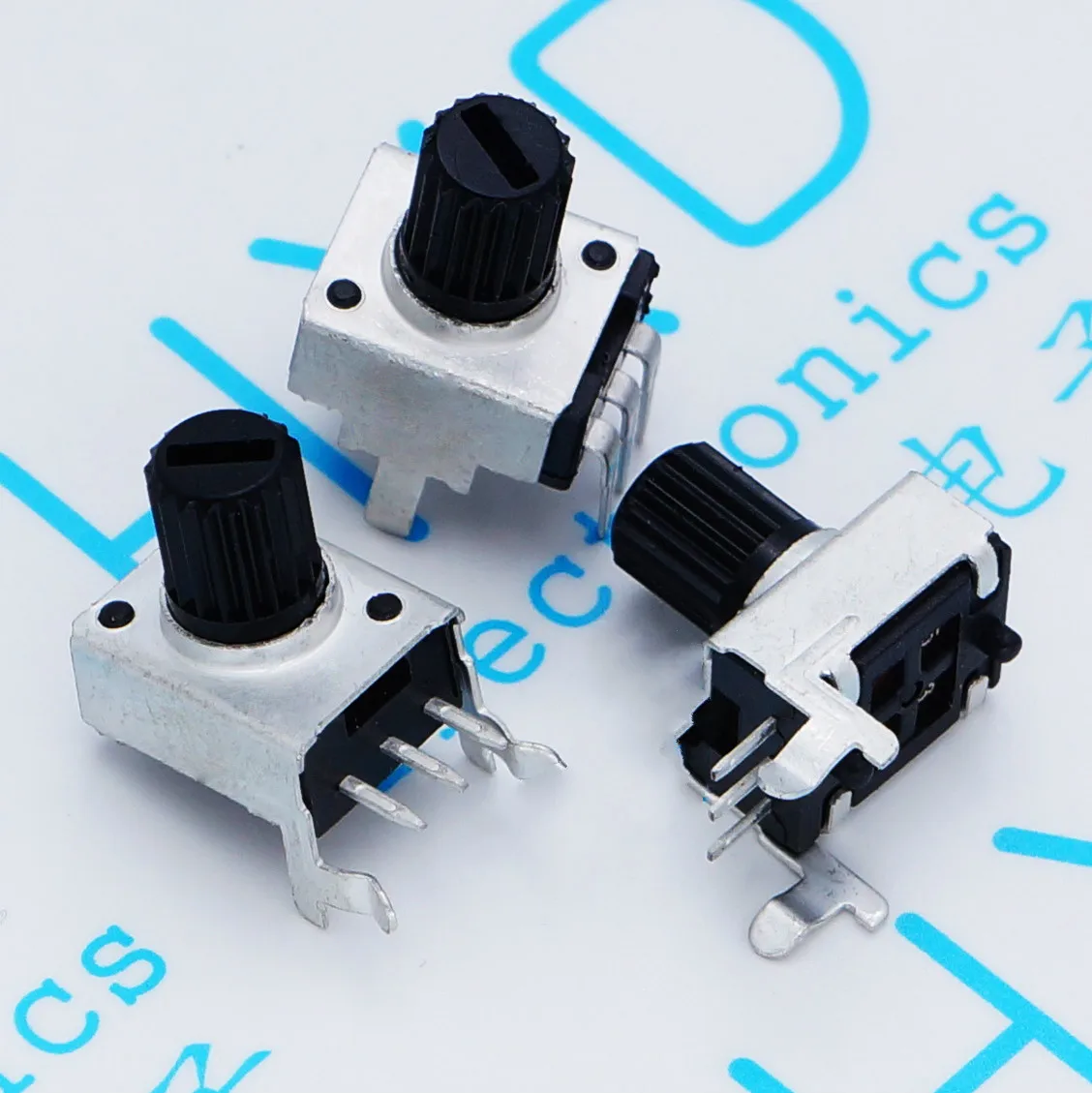 

100pcs/lot Short Handle RV09 Potentiometer 10K 50K WH09 B103 B503 Adjustable Electric 0932