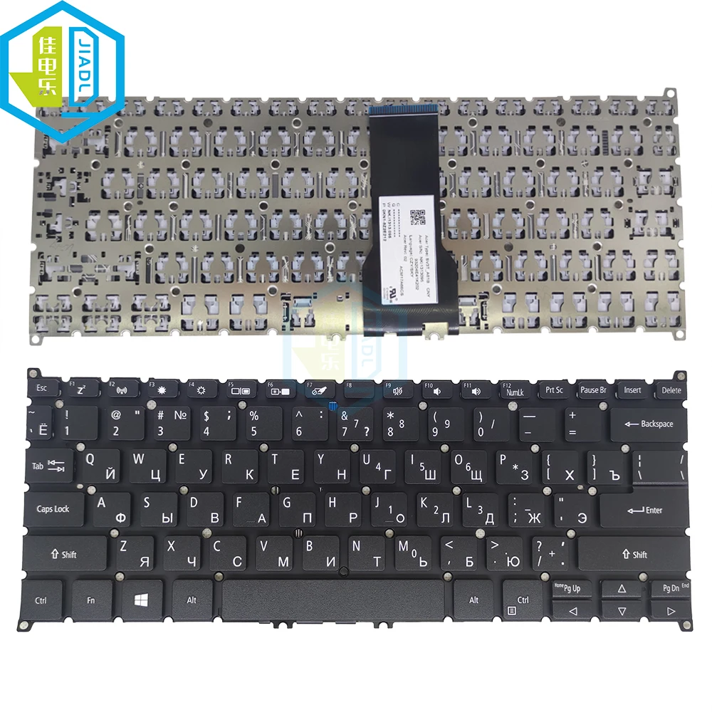 Imagem -03 - Teclado para Notebook Acer Spin Espanhol Russo Francês Azerty Sp31451 52 Sp513-51 Sp513-52n Sp513-53 Sp513-54n-56m2 Sv3t-a81b