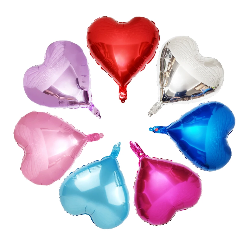 5 pcs/18 inch Helium Balloon heart Wedding star aluminum Foil Balloons Inflatable gift Birthday baloon Party Decoration Ball