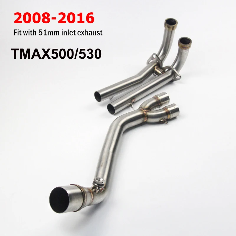 T-max 500/530/560 Slip-on Motorcycle Exhaust Headers Down Pipe 51mm Escape Front Pipe for Yamaha Tmax 500 Tmax 530 2008-2020