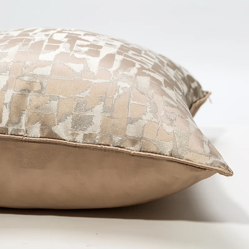 Fashion Lattice Light Luxury Cushion Cover 30x50 45x45cm 50 High-grade Jacquard Pillow case Sofa Bed Home Decor Backrest Cover