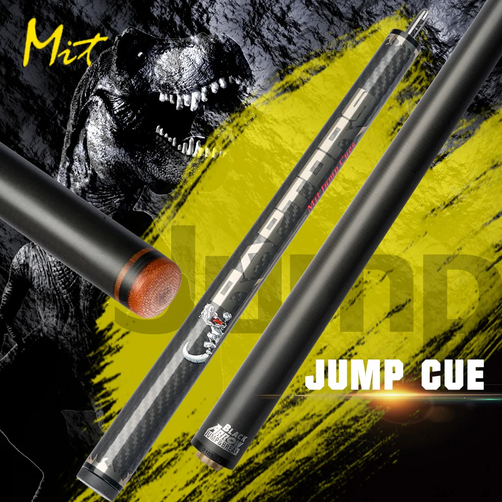 MIT Jump Cue with PREDATOR Tip, Carbon Fiber Cue, Bakelite Billiards, Exquisite Technology, Butt Adustable Stick Kit, 13mm