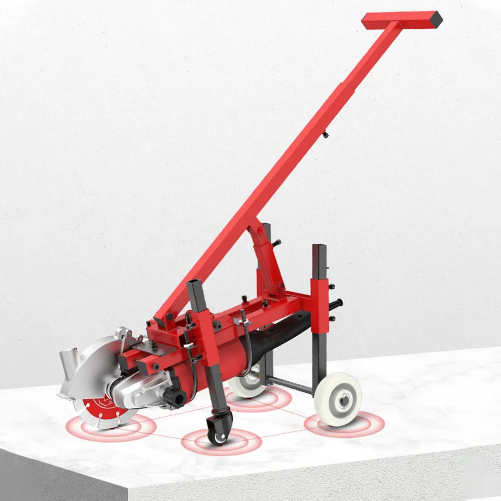 Hand Push Floor Slotting Machine Bracket Cement Road Cutting Machine Bracket Hydropower InstallationConcrete Slotting Power Tool