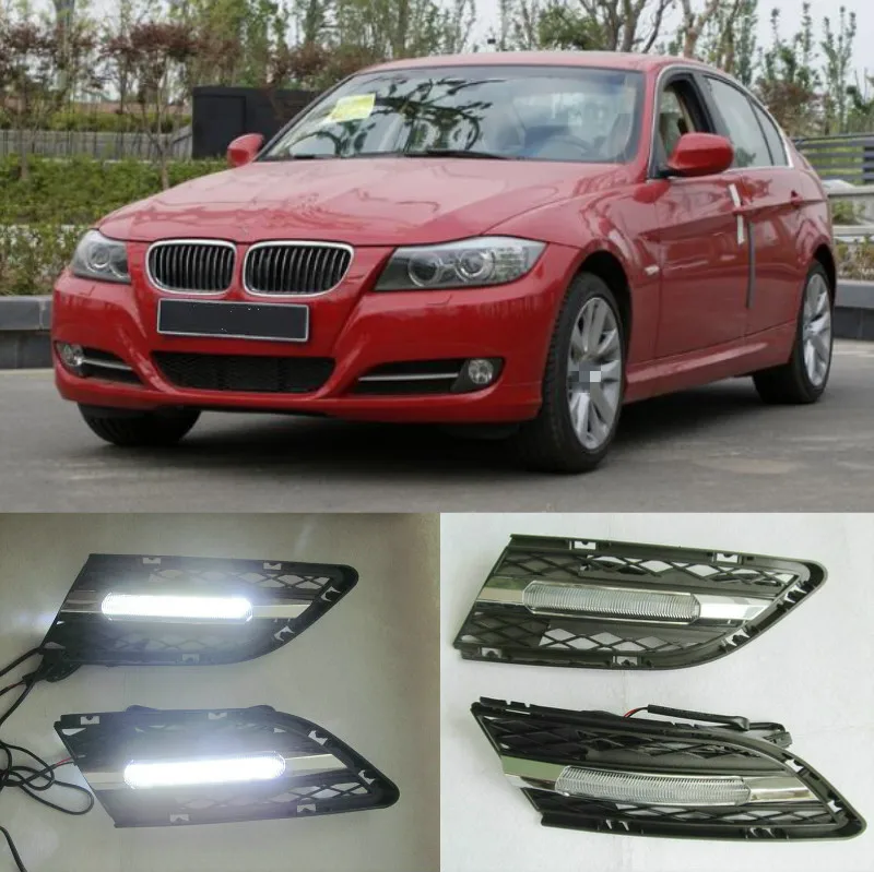 2pcs LED DRL Day Running Lamp and Lights Fog Lamp Driving Day Light For BMW 3 Series E90 E90LCI 320i 325i 328i xDrive 2009-2012