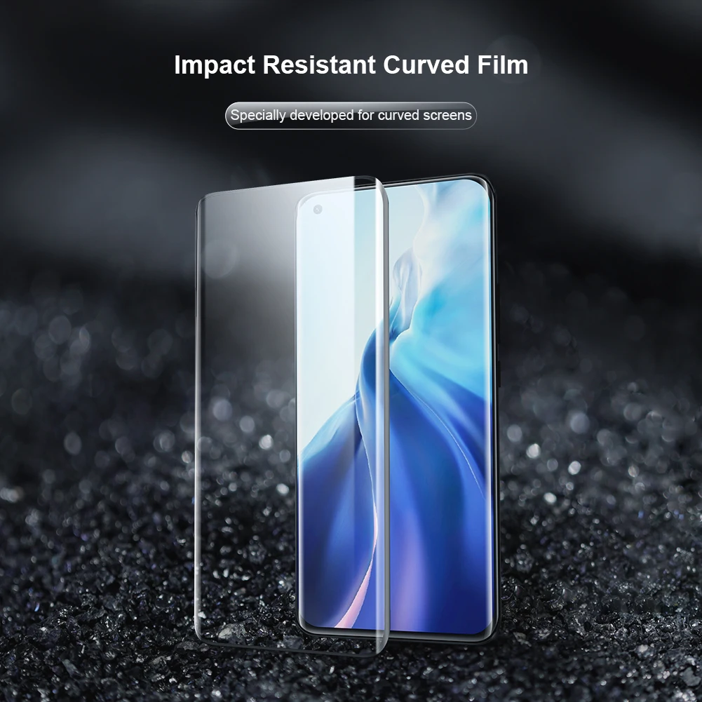 Nillkin for Xiaomi Mi 11 Ultra Pro 5G Film 2pcs Impact Resistant Curved Film Screen Protector for Mi 11 Pro Ultra