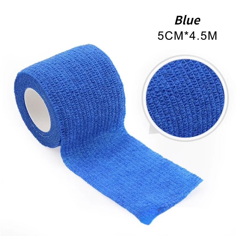 Wosport Colorful Sport Self Adhesive Elastic Bandage Wrap Tape 4.5m Elastoplast for Knee Support Pads Finger Ankle Palm Shoulder