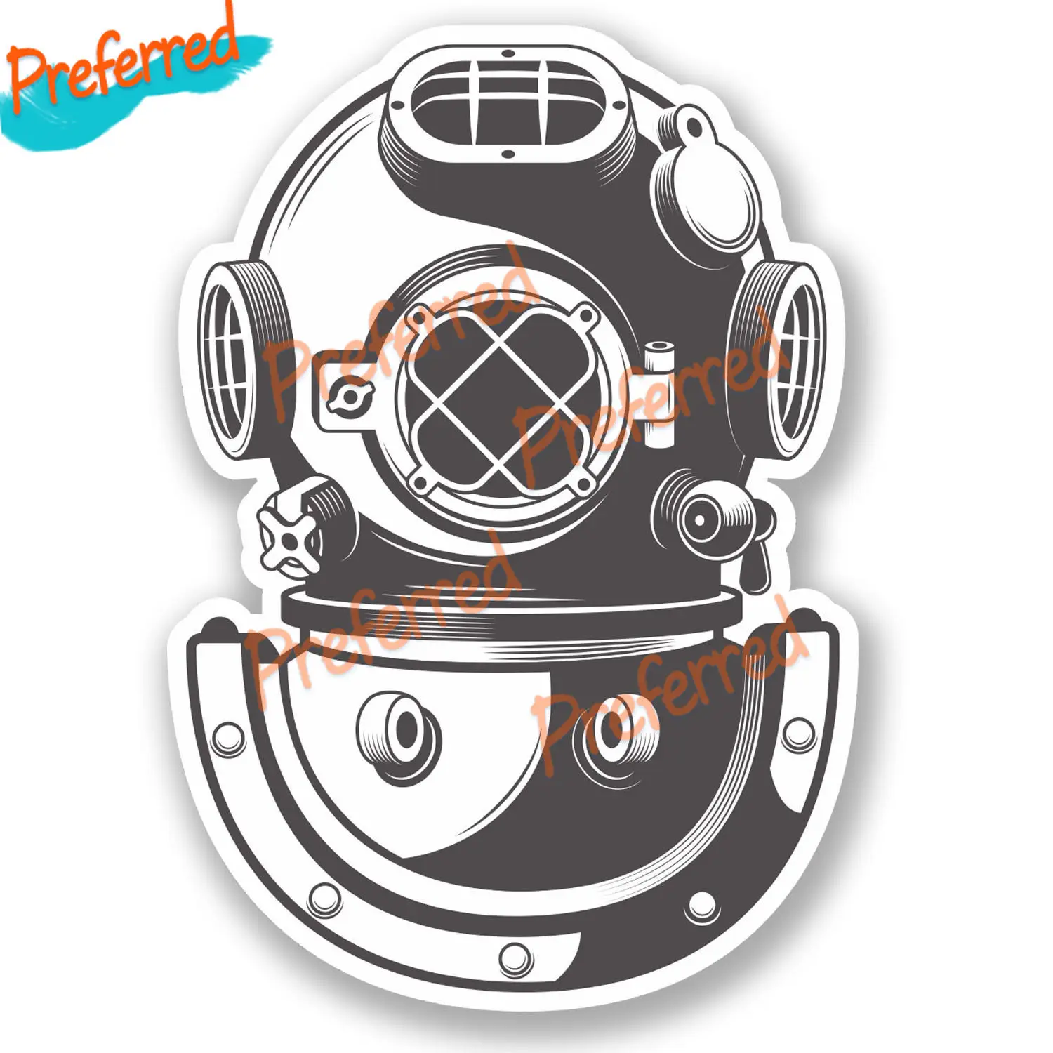 Diver Down Scuba Diving Skull Sticker Decal Flag Car Truck Cup Kayak Laptop Diving Helmet Toolbox Die-Cut Waterproof PVC