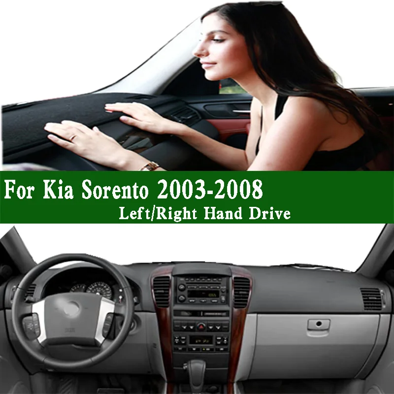 

For Kia Sorento I 1Mk LX BL JC 2003-2008 Dashmat Dashboard Cover Instrument Panel Pad Dash Mat Anti-Dirt Proof Ornaments