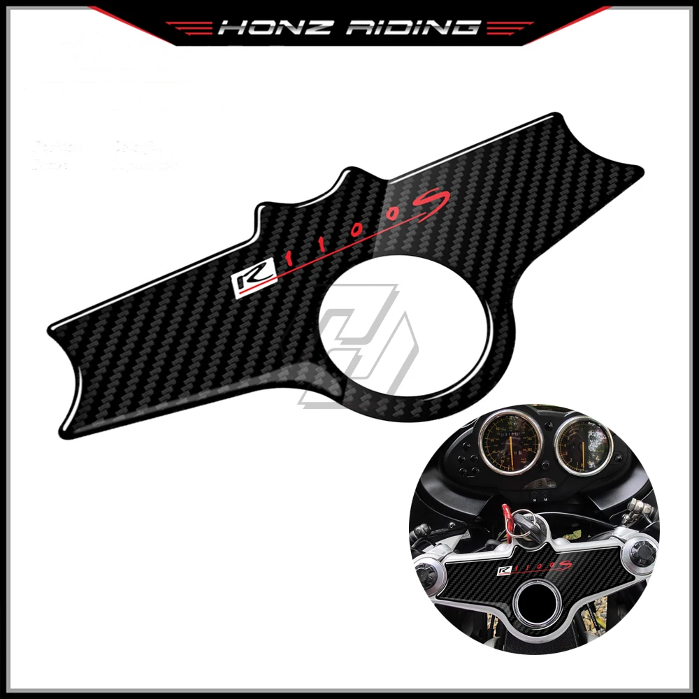 

For BMW Motorrad R1100S 1996-2001 3D Carbon-look Upper Triple Yoke Defender