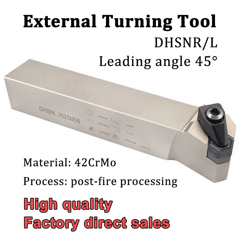 

DHSNR2020K06 DHSNR 2525M06 DHSNL 45 degree External Turning Tool Holder CNC Lathe Cutter Tools For Carbide Inserts HN**0604