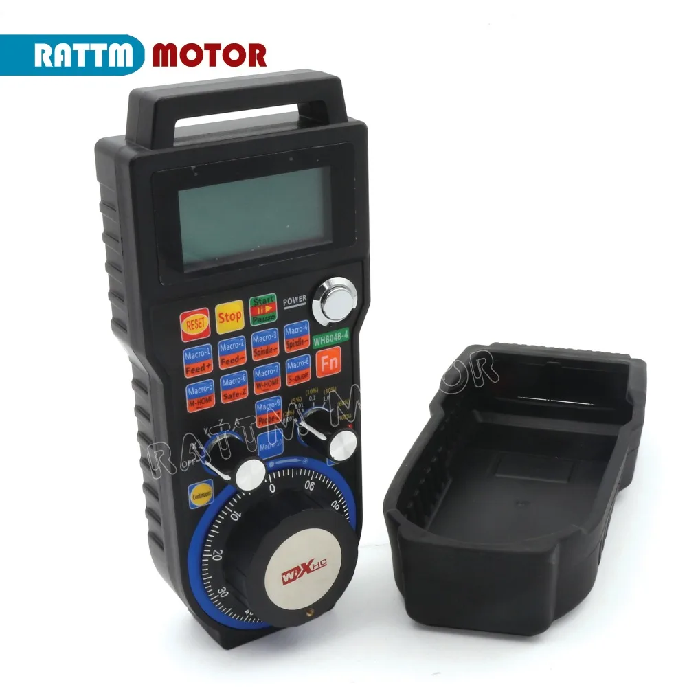 【BR】 XHC 4 / 6 Axis CNC Mach3 Wireless Handwheel WHB04B MPG Pendant Handwheel USB Receiver for CNC Milling Machine