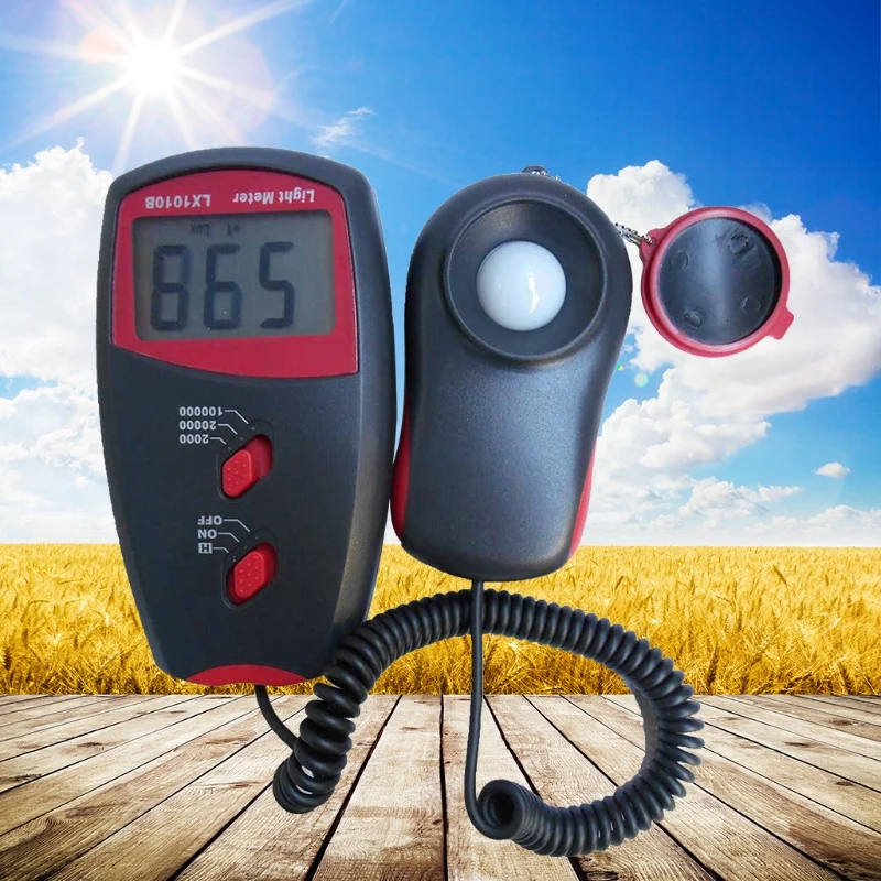 M4YC Light Meter with 3 Ranges 2,000/20,000/100,000 Lux Illuminance Meter Portable