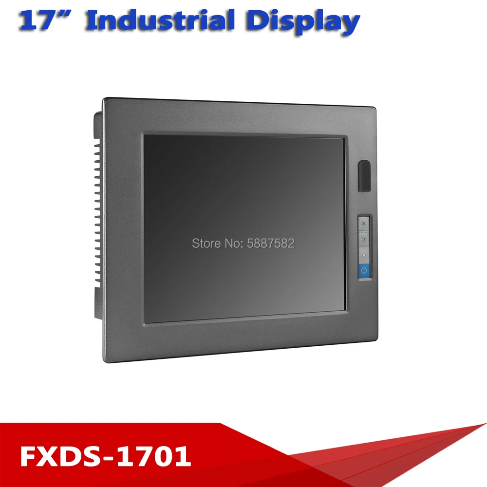 

17" inch 1280x1024 4:3 VGA HDMI USB Metal Shell Embedded Resistive Touch LCD Screen PC Monitor