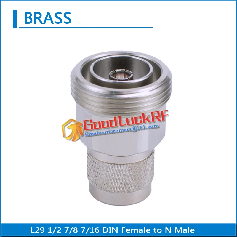 High-quality L29 7/16 DIN Female to L16 N Male Plug N Male to DIN Female Jack Straight 50ohm Copper RF Connector Adapters