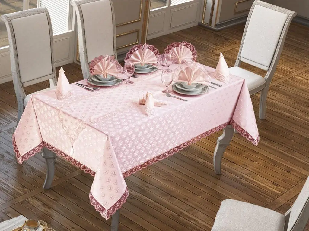 Kdk Carefree Table Cover Set 18-Piece Daisy Powder