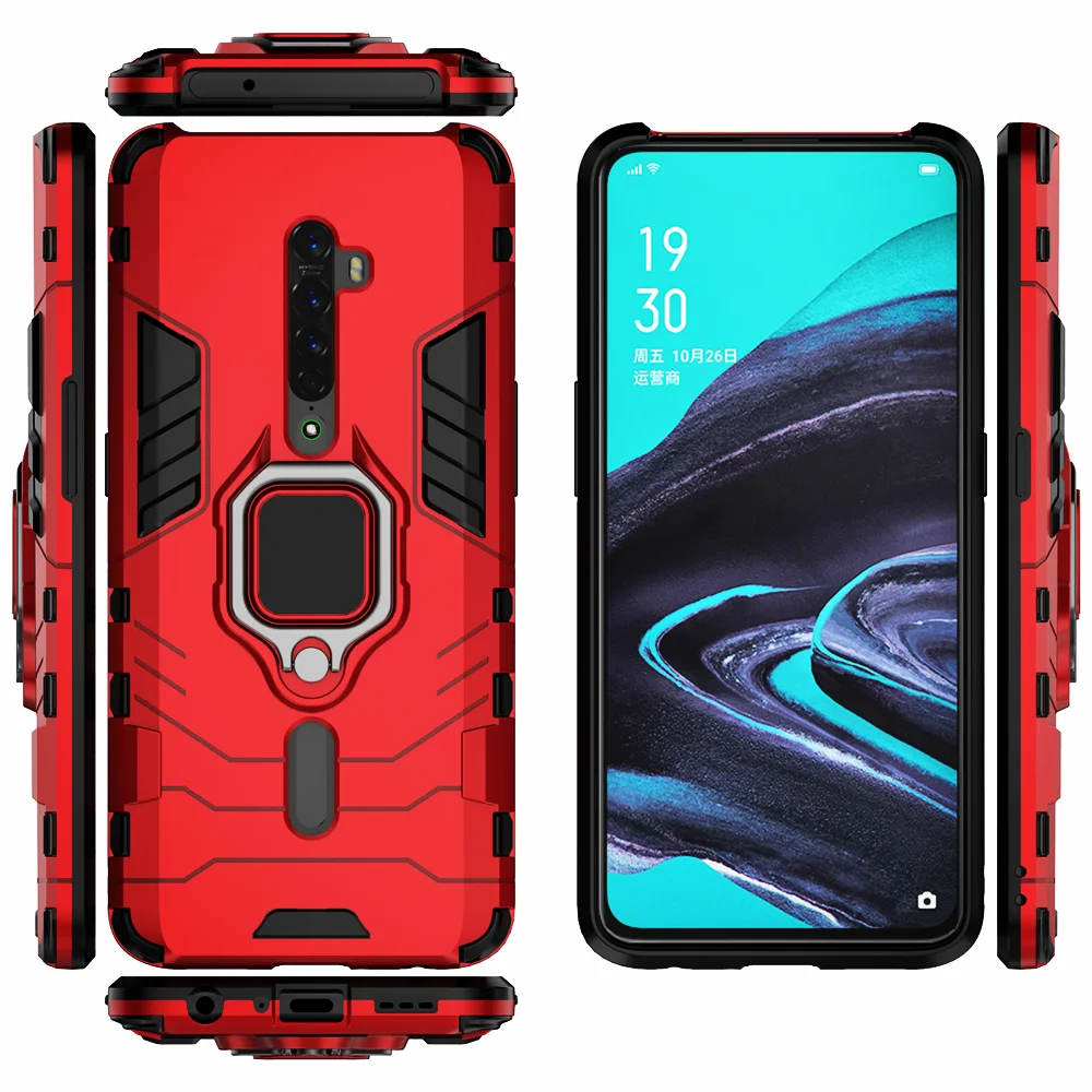 

Finger Ring Case For OPPO Reno 2 Z 2Z 2F Magnetic Armor Shockproof Cover on For OPPO Reno 2Z 2F 2 Z RenoZ Reno2 Reno2F Reno2Z