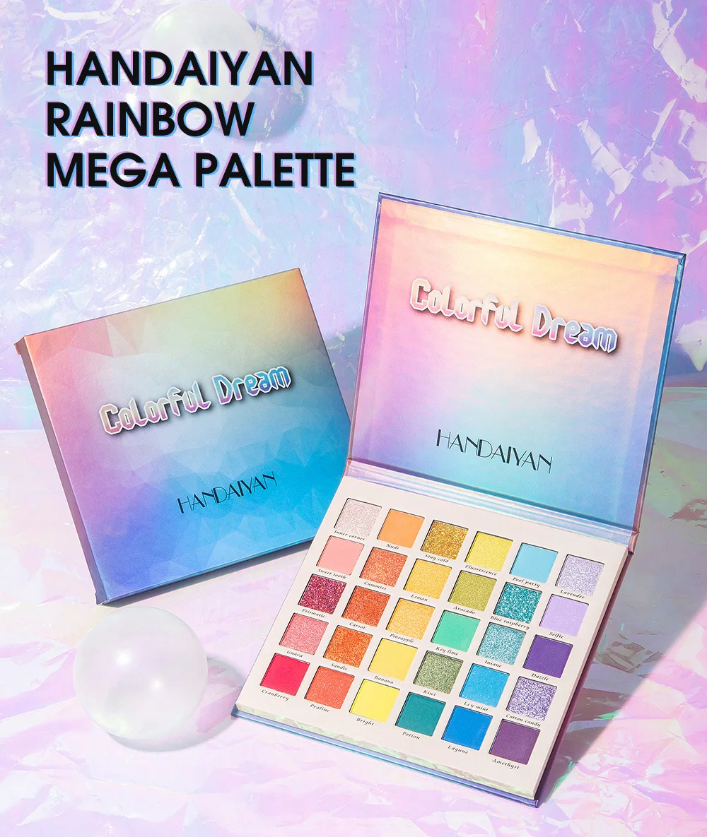 

New 30-color pearly matte glitter eyeshadow palette