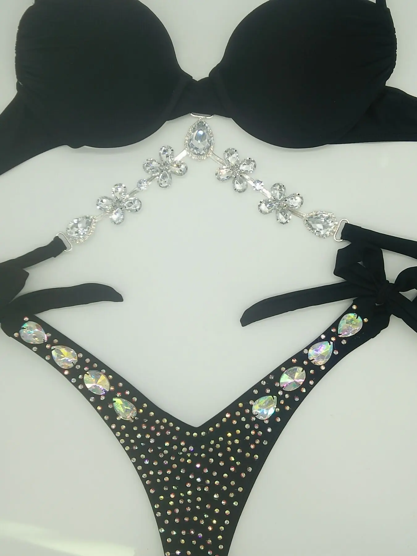 2020 venus vacation crystal rhinestone bikini set bandage swimwear diamond bling stones bathing suit summer sexy women beacwear