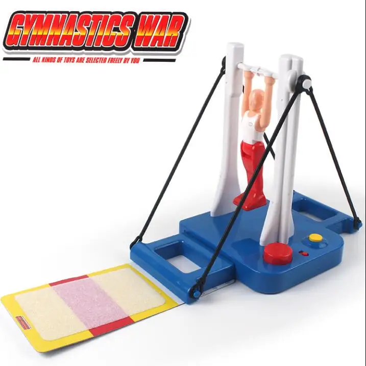 Creative Gymnastic machine toy Novelty Gymnastics War Gymnastic Machine Horizontal Bar Hand Eye Coordination Desktop Toys