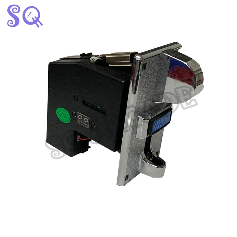 Anti-phishing Multi-Currency 616 Coin Acceptor Plastic Plated Panel Electronic Roll Down for Vending Machine Arcade Game Ticket 