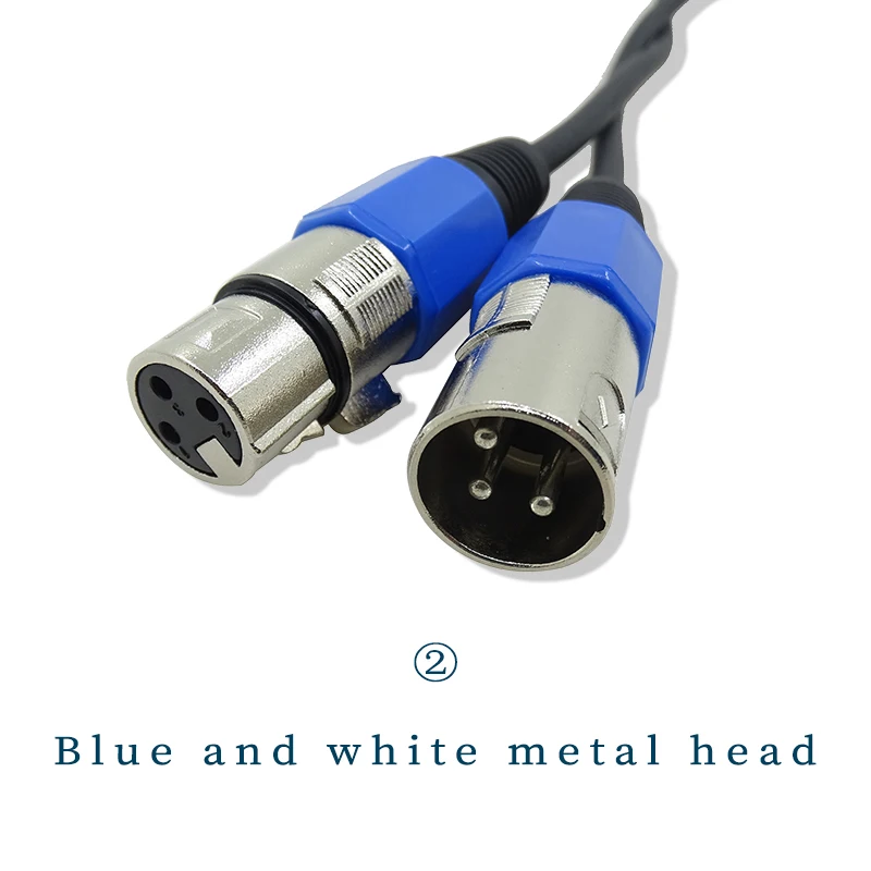 5 Pcs/lot 3 PIN DMX Signal Line 1M-20M Black Connector DMX Cable  Used For DMX512 Controller Led Par Stage Lights