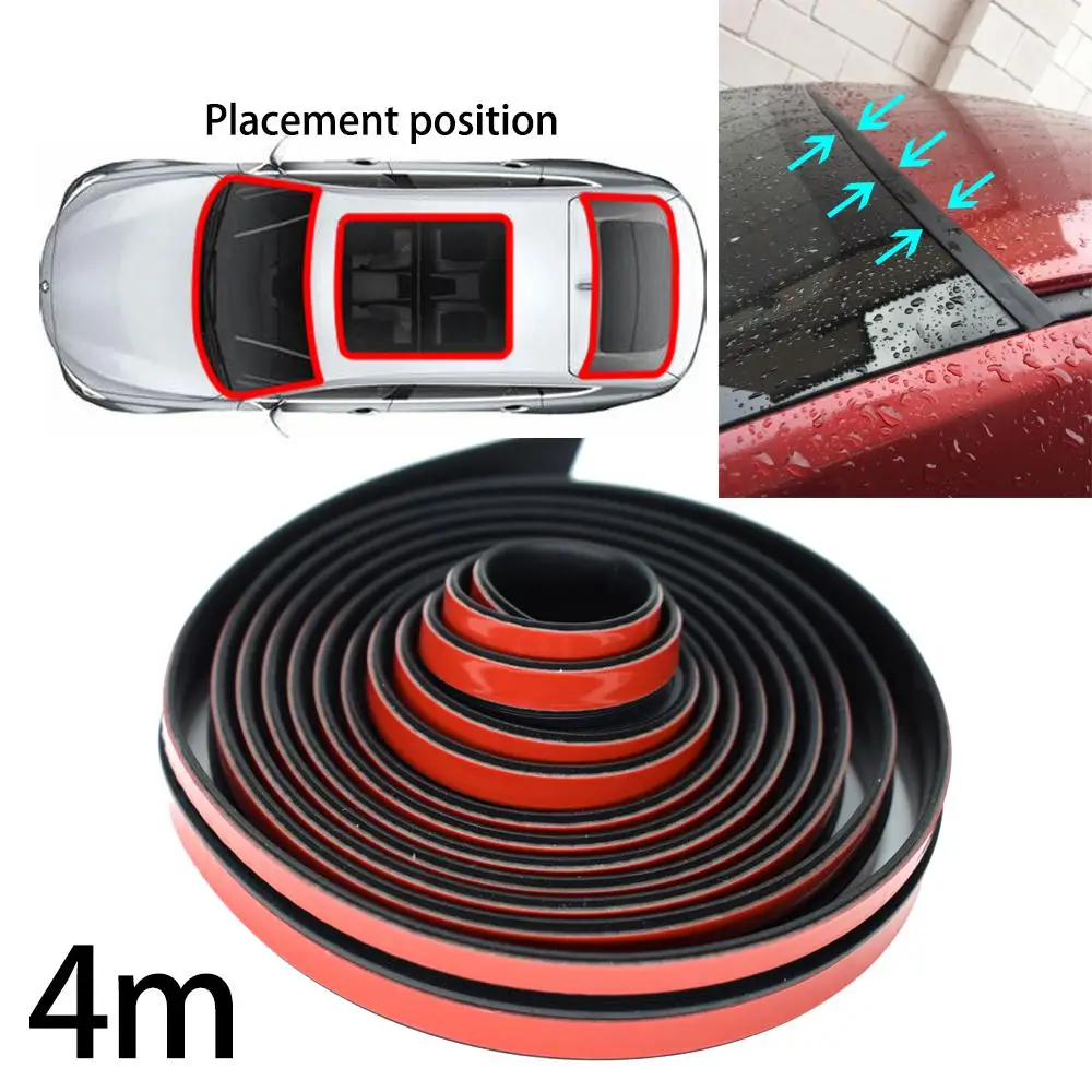 

4m Window Edge Windshield Roof Rubber Sealing Strip Trim For BMW E90 E46 E60 F10 F30 E39 E36 F20 X5 E70 E53 E92 M3 E91 E30 E87