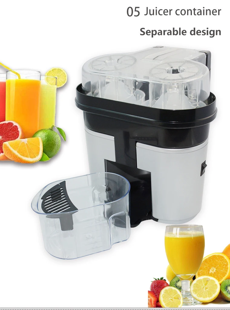 Double press two sets of electric orange juicer squeezes lemon original juicer