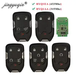 Jingyuqin 315/433MHz HYQ1AA /HYQ1EA inteligentne klucz zdalny dla Chevrolet Tahoe Silverado podmiejskiego terenu GMC Acadia YUKON XL Sierra