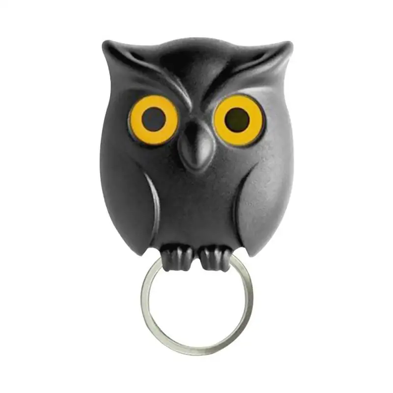 2019 New Black Night Owl Magnetic Door Wall Decor Wall Hook Hanger Key Holder Magnets Keep Keychains Key Hanger Hook Hanging Key