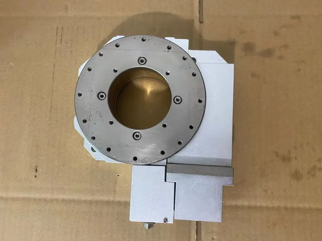 Presisi Rotary Pengindeksan Plate125mm Berongga R-axis Meja Optik, Meja Permukaan 125Mm, Posisi Akurasi 0.01 Dalaman Hole60mm