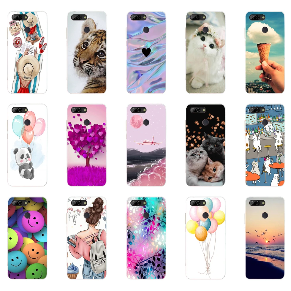 TPU Case For ZTE Blade V9 V 9 cute Cat Patterned cover for zte blade v9 5.7 inch Soft Silicone Back phone cases coque Fundas 5