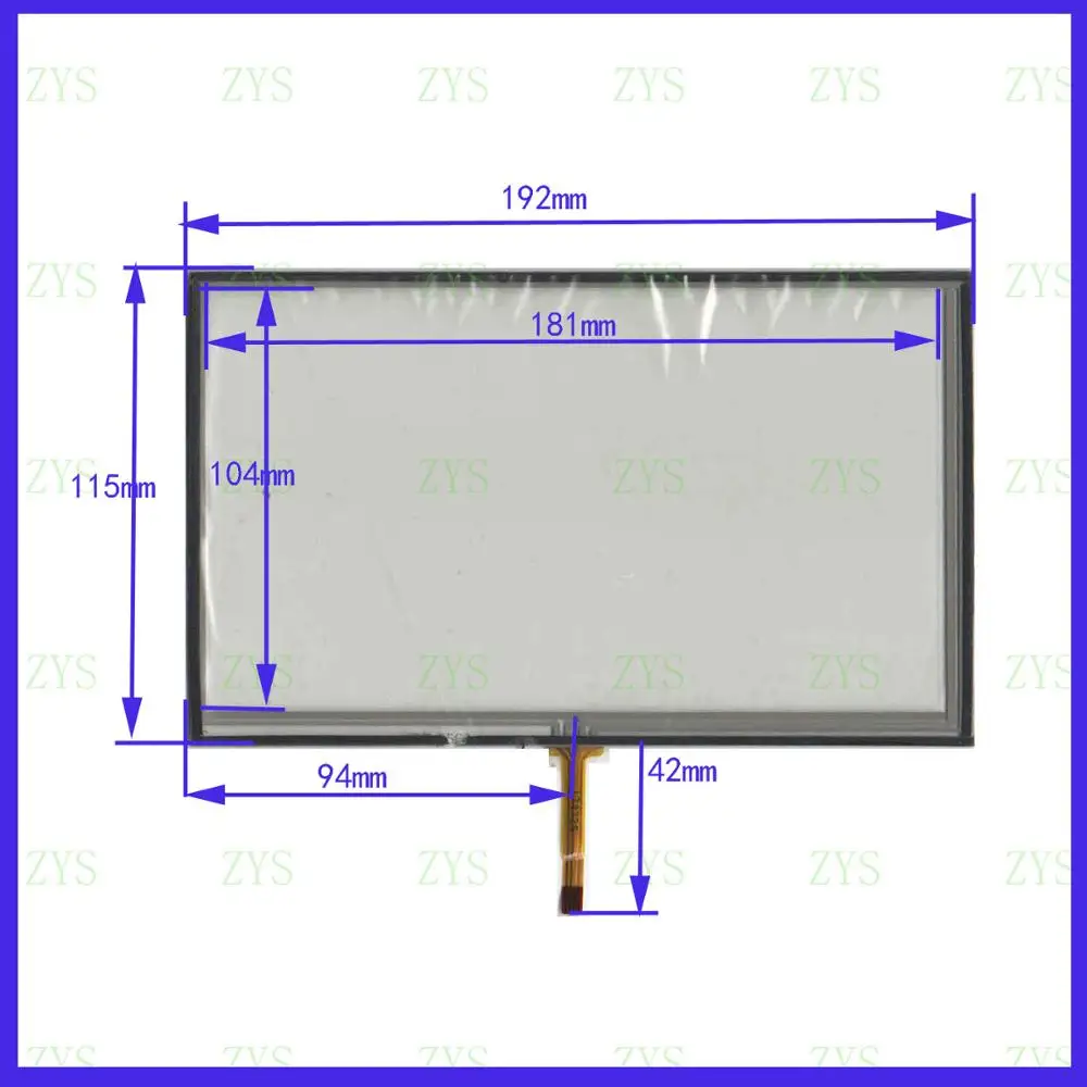 

ZhiYuSun KDT-5564 compatible 192*115mm 8inch 4 line For Car DVD touch screen panel this is compatible