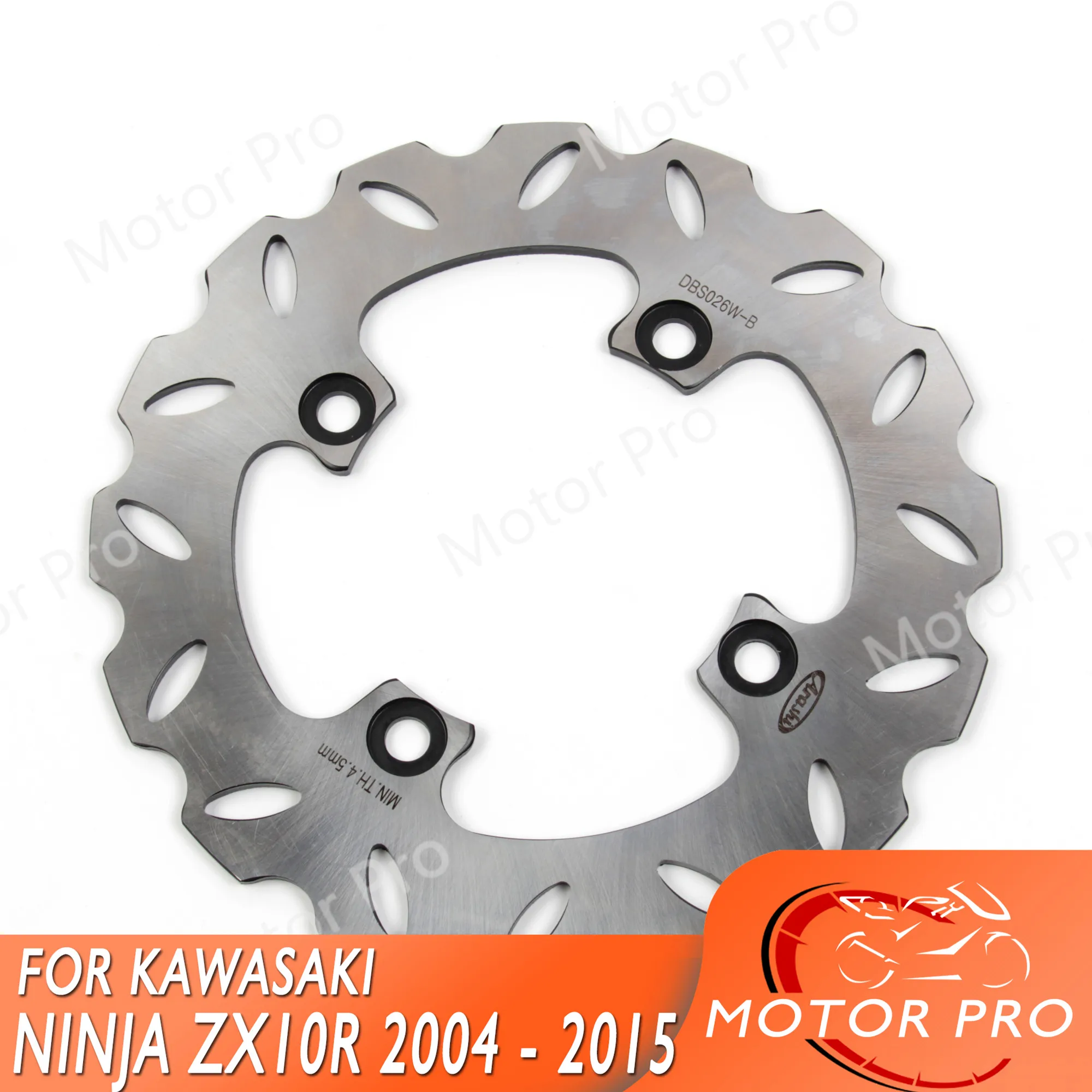 For Kawasaki Ninja ZX10R 2004 - 2017 Rear Brake Disc Rotor Disk ZX-10R 2005 2006 2007 2008 2009 2010 2011 2012 2013 2014 2015