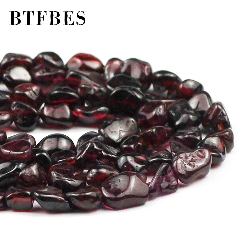 Lrregular Freeform Chip Gravel Beads Garnet Loose Beads 4mm~6mm For Jewelry Making DIY Charm bracelet Accessories