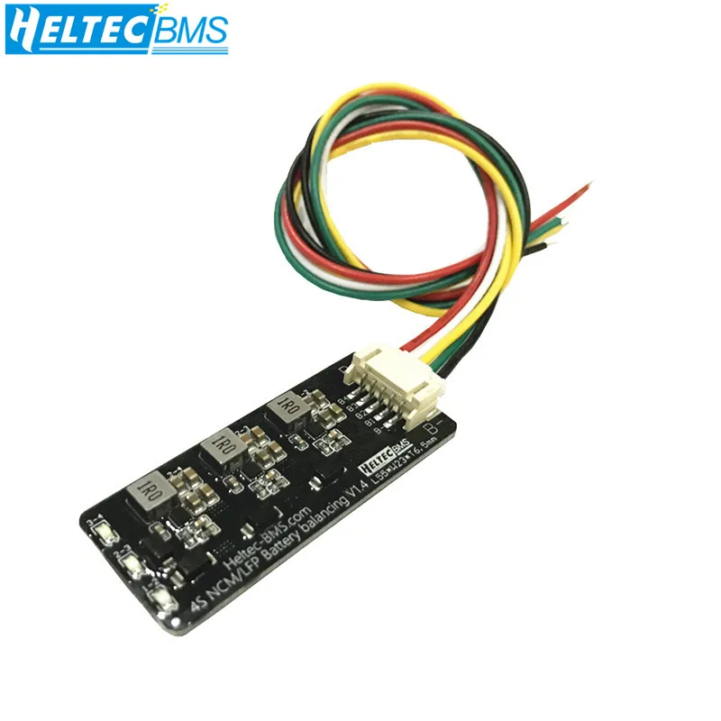 Equalizador ativo Balancer com LED para Li-ion, LiFePO4, bateria de lítio, transferência de energia, 1.2A, 4S