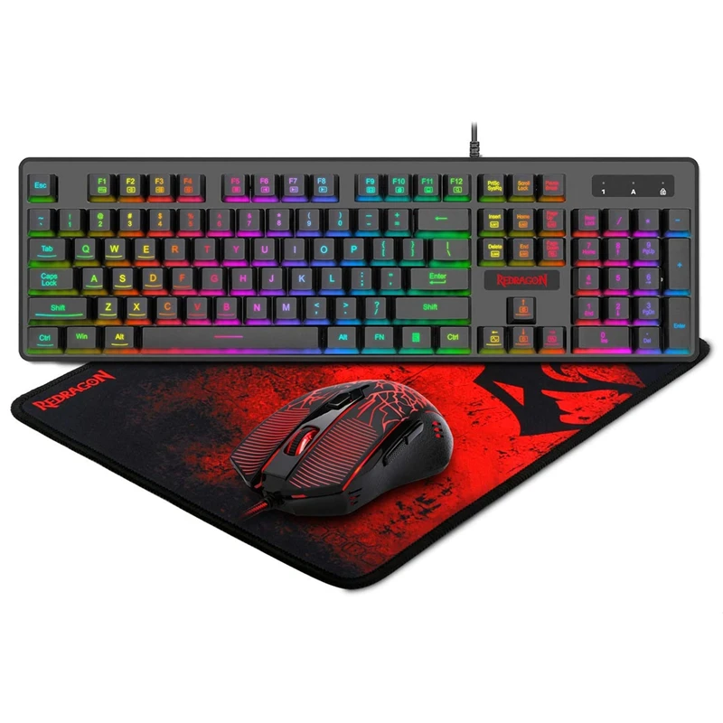 Redragon S107: مزيج لوحة المفاتيح والماوس المثالي للألعاب بجودة عالية وتصميم عملي