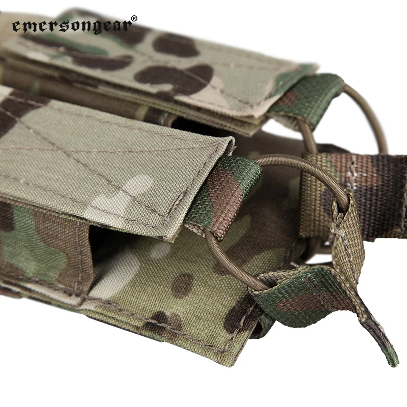 Emersongear для MP5 Dual KRISS MP7 Подсумок для журналов Двойная сумка для магазинов MOLLE Кобура-держатель Страйкбольный охотничий чехол Карманная панель