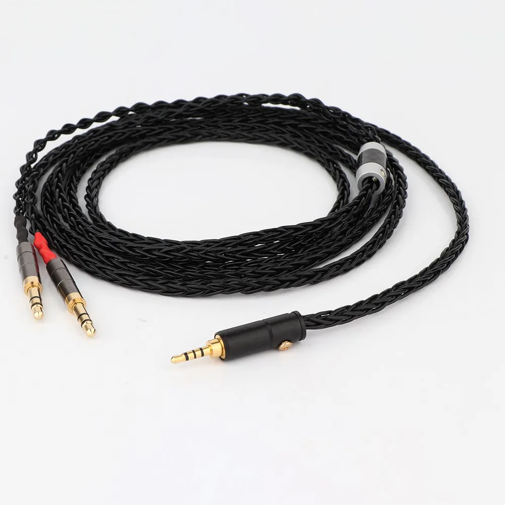 HIFI Silver Plated Headphone Upgrade Cable for Sundara Aventho focal elegia t1 t5p D7200 D600 D7100 MDR-Z7 Headphone DIY