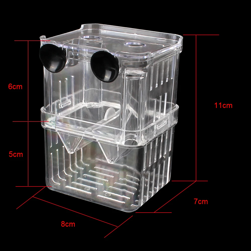 Aquarium Hatchery Pet Supplies Acrylic Double-Deck Fish Tank Breeding Isolation Box Breeder Transparent Incubator Holder