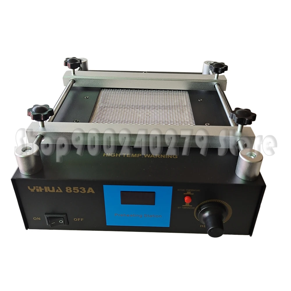 YIHUA 853A 110V 220V digital infrared preheating station high power ESD BGA rework station PCB desoldering station with bracket