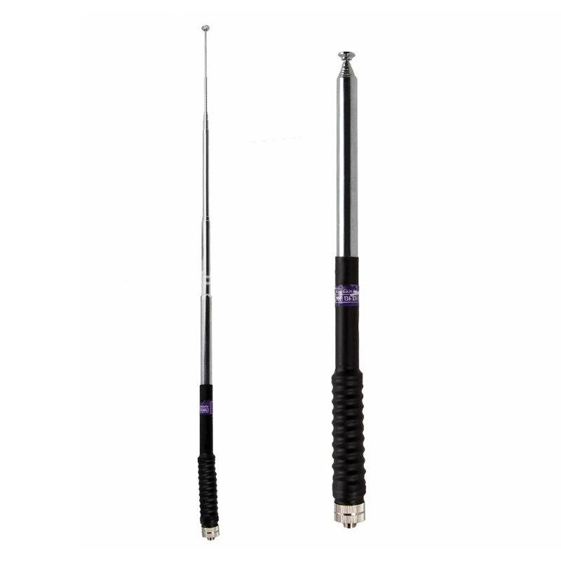 103ซม.NA-777SเสาอากาศVHF 136-174MHz Gain SMA-F Telescopic Antenaสำหรับ-Baofeng UV-9R Plus UV9R Plus UV-5R UV-82