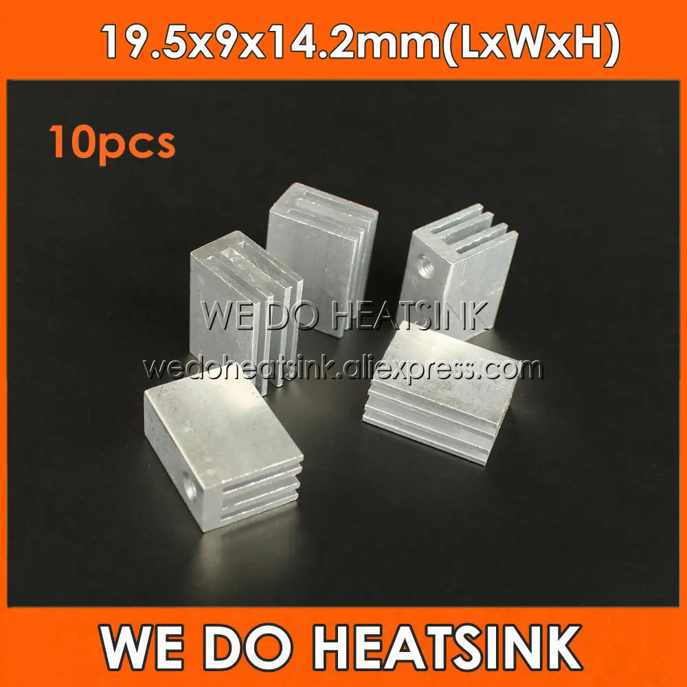 WE DO HEATSINK 10pcs 19.5x9x14.2mm Small Aluminum Heat Sink Graphic Card Heatsink For Computer Components