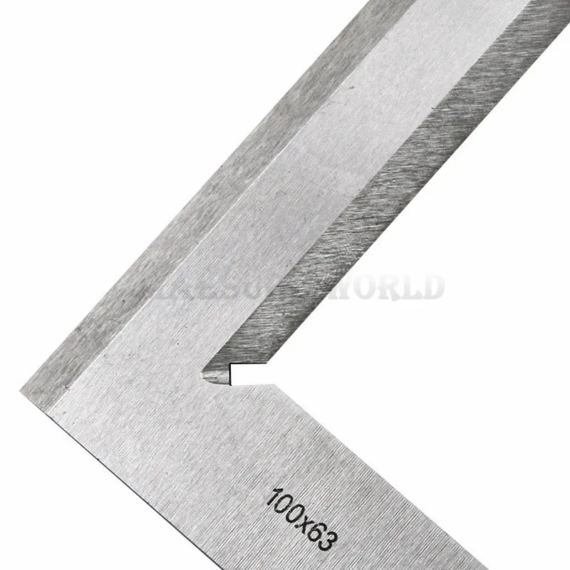 Stainless Steel Bladed 90 Degree 63x40 100x63 160x100mm 200x125m Angle Try Square Ruler Bevel Edge Square Gauge edge angle ruler