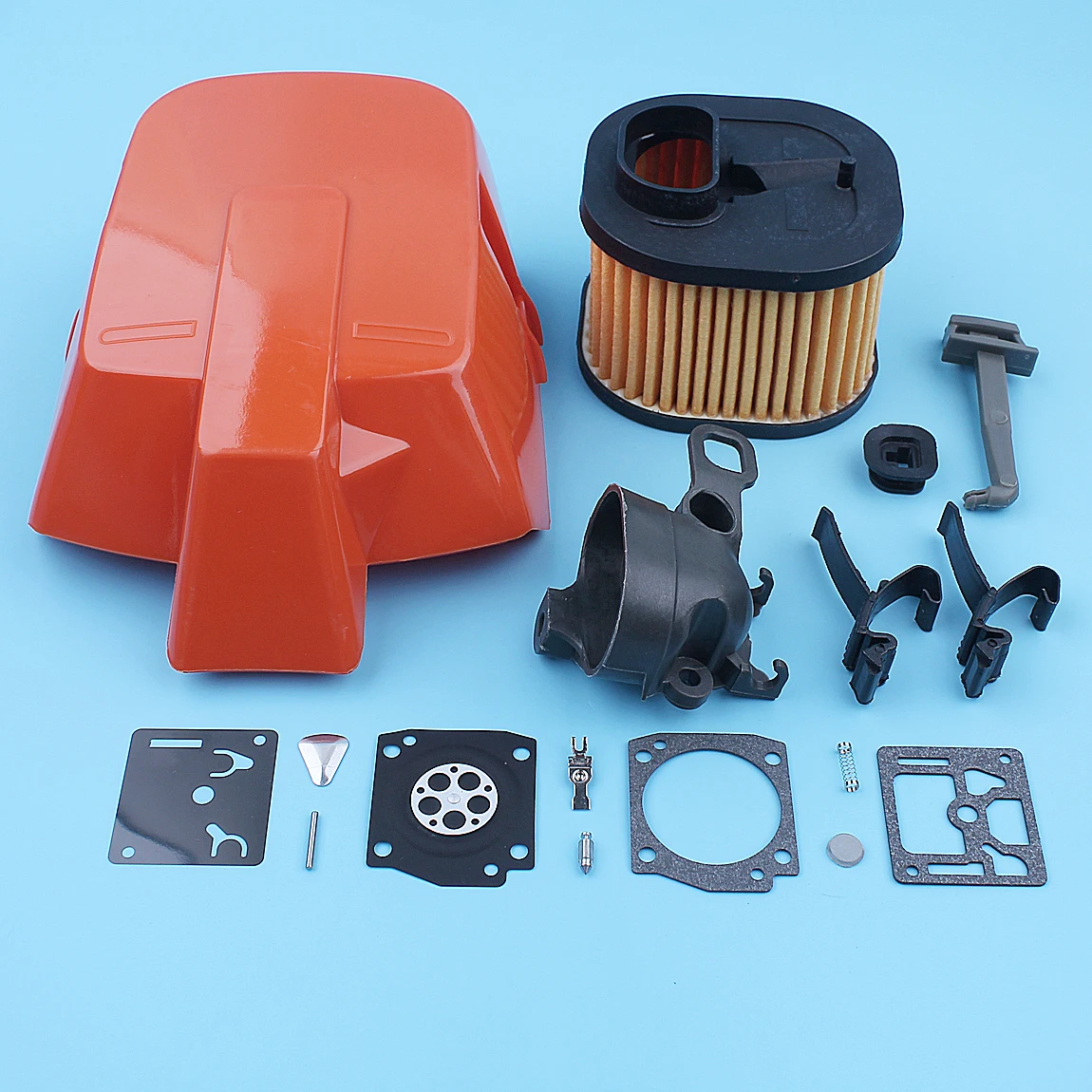 Imagem -02 - Kit Adaptador de Admake Tampa do Filtro de ar Husqvarna 372xp 365 362 371 372 Motosserra 503 81 7701 Substituição Top hd Peças Sobressalentes