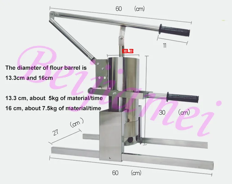 Mesin Pembuat Bakso Ikan Stainless Steel Mesin Pembuat Bakso Kecil Manual Mesin Pembentuk Bakso Ikan Sapi
