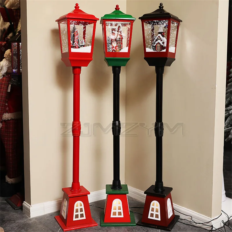 

Christmas Decorations Lucky snow Christmas Small Street Lamp Christmas Festival Decorations up supplies music lamp